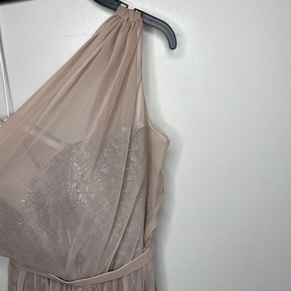 LELA ROSE Dress Womens 20 One Shoulder Rococo Lace NEW Topaz LR224 Bridesmaid - Picture 4 of 12
